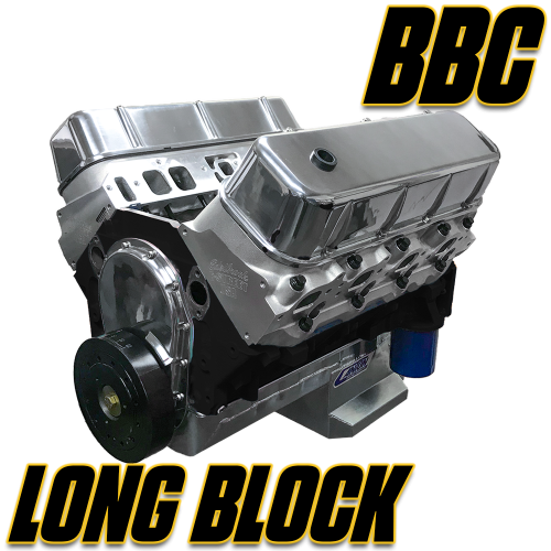 Chevy Big Block Hot Rod Series - 489 Long Block Engines (No Intake, Ignition or Pulleys)