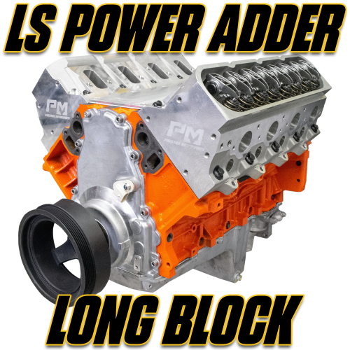 LS Power Adder Series - LS Power Adder Long Block Engines (No Valve Covers, Intake, Ignition or Pulleys)