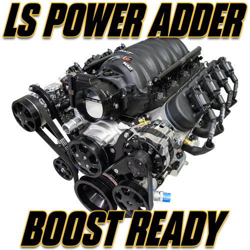 LS Power Adder Series - LS Power Adder Boost Ready Engines (Complete with Pulleys)