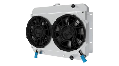 Wizard Cooling - 1964-1965 CHEVROLET CHEVELLE/MALIBU/MONTE CARLO/EL CAMINO ALUMINUM RADIATOR W/BRUSHLESS FAN & SHROUD