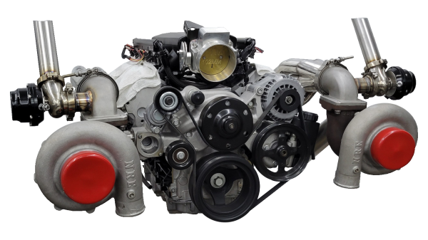 Prestige Motorsports - 408-421 CHEVY LS LQ9 CRATE ENGINE TWIN-TURBOCHARGED DROP-IN-READY