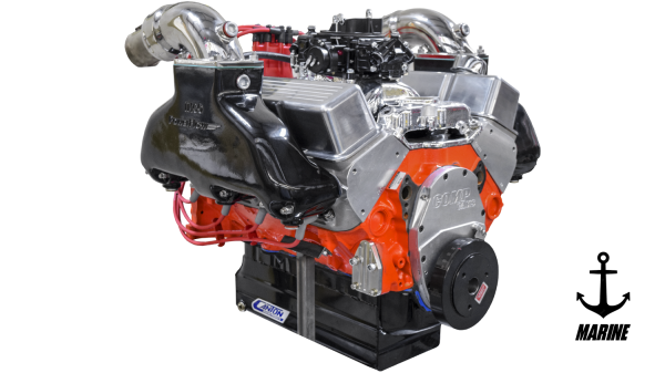 Prestige Motorsports - 427 CHEVY SMALL BLOCK SS CRATE ENGINE CARBURETED MARINE DROP-IN-READY