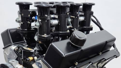 383CI SMALL BLOCK CHEVY CRATE ENGINE TURN-KEY DUAL BORLA STACK INJECTED