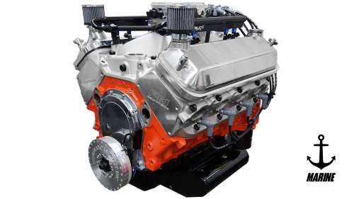489 CHEVY BIG BLOCK CRATE ENGINE FUEL INJECTED MARINE TURNKEY