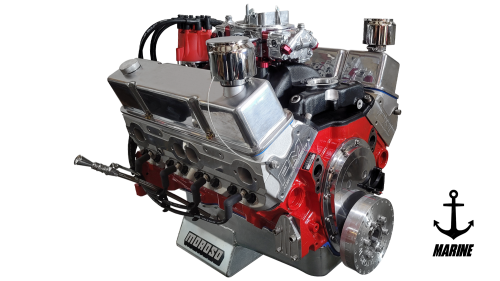 Prestige Motorsports - 383 CHEVY SMALL BLOCK CRATE ENGINE CARBURETED MARINE TURNKEY - Image 1