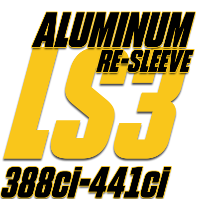 Chevy LS Engines - LS Hot Rod Series - LS3 Crate Engines GM Re-Sleeve (Aluminum)