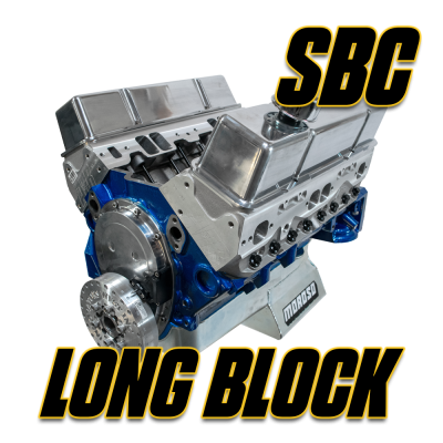 Chevy Small Block Engines - Chevy Small Block Hot Rod Series - Small Block Chevy Long Block Engines (No Intake, Ignition or Pulleys)