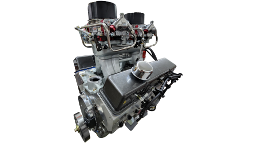 383CI SMALL BLOCK CHEVY CRATE ENGINE TURN-KEY DUAL CARBURETED
