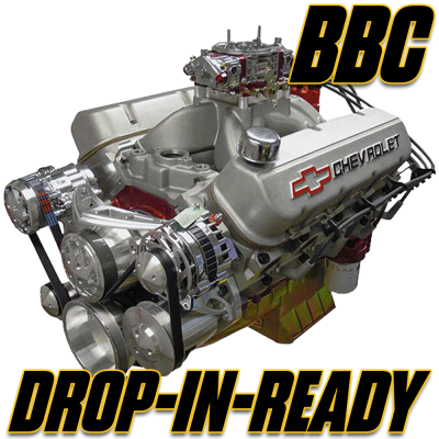 Chevy Big Block Engines - Chevy Big Block Hot Rod Series - 489 Drop-in-Ready Engines (Complete with Pulleys)