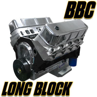 Chevy Big Block Engines - Chevy Big Block Hot Rod Series - 489 Long Block Engines (No Intake, Ignition or Pulleys)