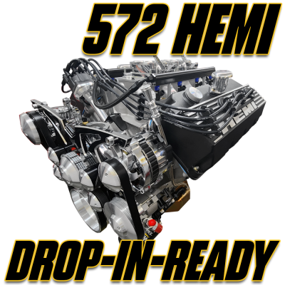 Mopar - Mopar Big Block Engines - Mopar 572 Hemi Drop-in-Ready Engines (Complete with Pulleys)