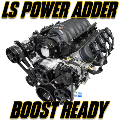 Chevy LS Engines - LS Power Adder Series - LS Power Adder Boost Ready Engines (Complete with Pulleys)