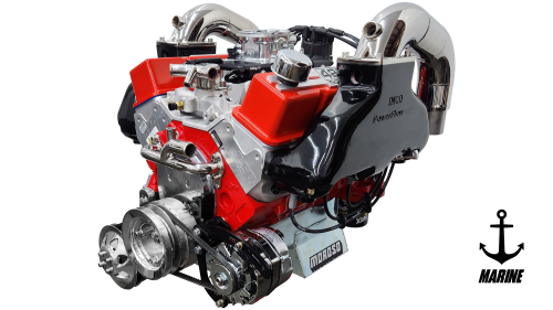 Prestige Motorsports - 427 CHEVY SMALL BLOCK CRATE ENGINE FUEL INJECTED MARINE DROP-IN-READY - Image 1